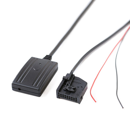 Bluetooth audio AUX wiring harness with control module and wiring connectors
