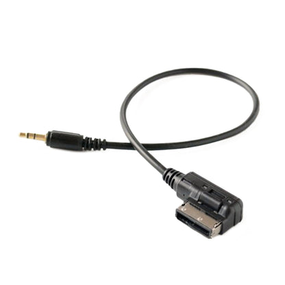 Car AUX audio cable with 3.5mm plug to USB-style connector harness