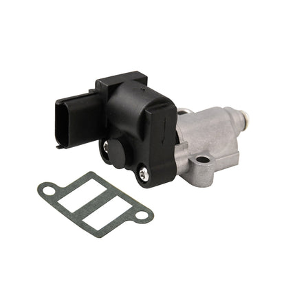 Car intake control valve with black electrical connector and mounting gasket