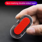 Red adhesive mounting backing with clip for solar LED warning light device