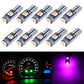 10 in 1 Car T5 0.2W DC12V Instrument Panel LED Decorative Light