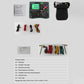 Digital tester kit with main unit, leads, earth bars, and black carry case