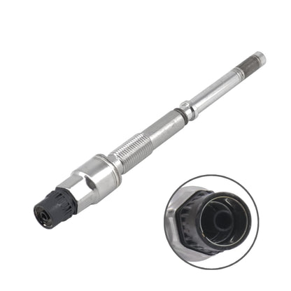 Glow plug pressure sensor with metal probe and black electrical connector