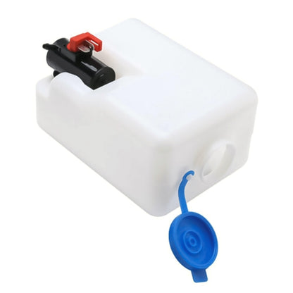 1.5L car windshield washer bottle with black bracket and blue spout cap