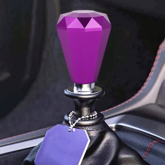 Universal Car Diamond Shape Metal Gear Shift Knob, Purple, Red, Black, Blue