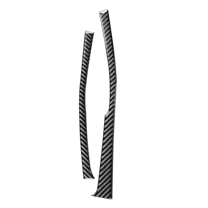 Carbon fiber style gear side trim stickers, two slim strips, right drive