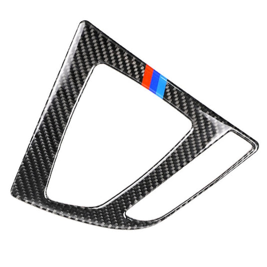 Three Color Carbon Fiber Car Gear Panel Decorative Sticker for BMW (F30) 2013-2017 / (F34) 2013-2017,Right Drive, Right Drive