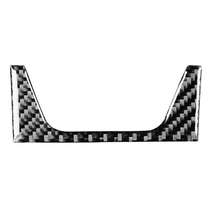 Carbon fiber patterned rear control panel decorative sticker, U-shaped black and gray trim