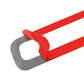 Peel-and-stick door air outlet sticker backing with red application tool for mounting