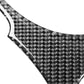Carbon fiber weave trim sticker strip in glossy black and gray checker pattern