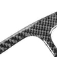 Carbon fiber weave trim sticker with curved edge and rectangular cutout