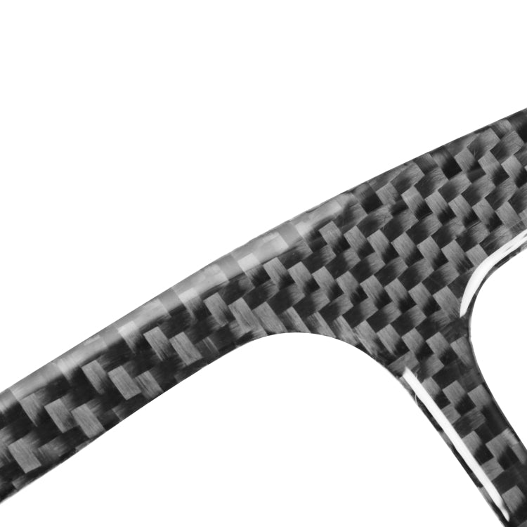 Carbon fiber weave trim sticker with curved edge and rectangular cutout