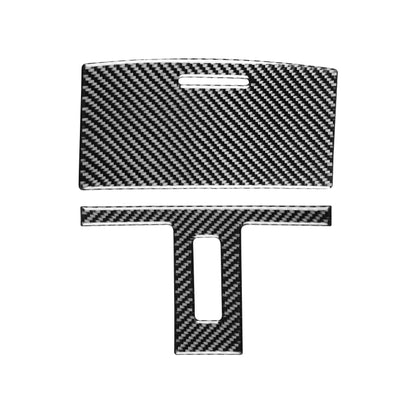 Carbon fiber style reading light panel sticker set with T-shaped cutout and centered tab