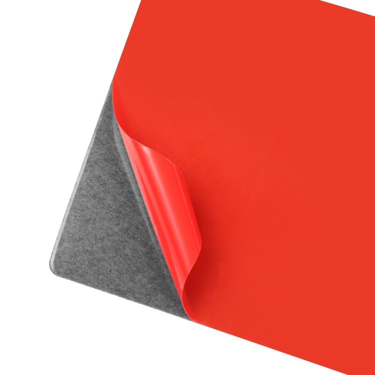 Adhesive backing sheet for car trim sticker, shown with peel-away cover