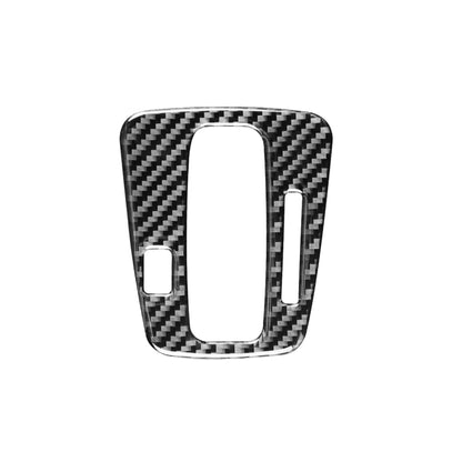 Right-drive gear indicator frame sticker with carbon fiber pattern, black and gray