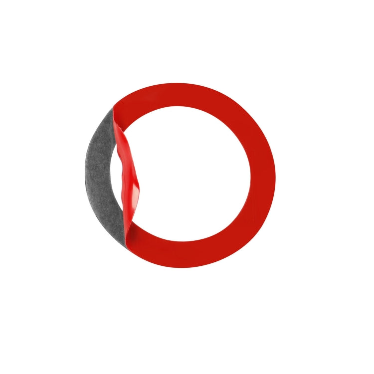 Carbon fiber ignition switch inside trim sticker piece, black round ring with red outline