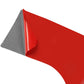 Red protective backing sheet with curved cut edge for headlight switch panel sticker