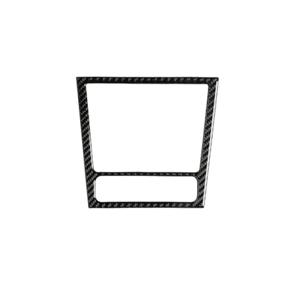 Carbon fiber ashtray frame trim with two cutout panels, black and gray weave.
