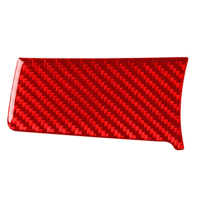 Red carbon-fiber pattern decorative sticker for central control, left side