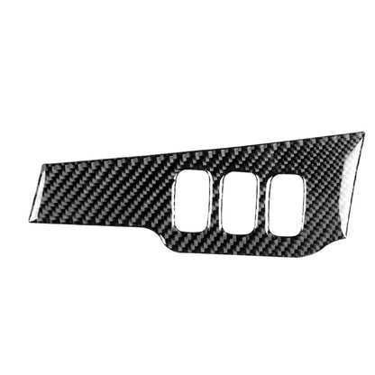 Carbon fiber dimming control panel sticker with three rectangular cutouts