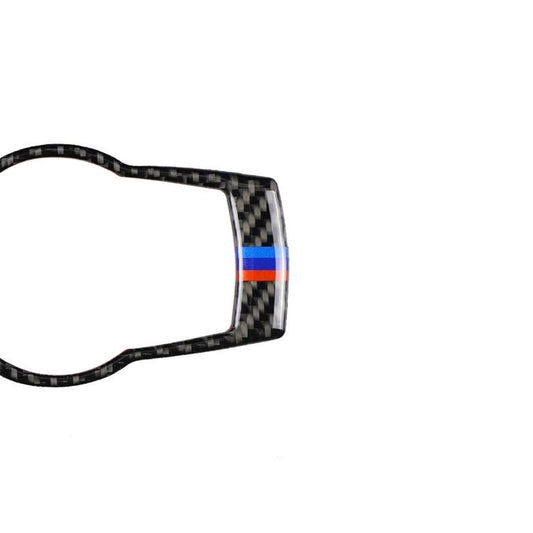 Three Color Carbon Fiber Car Headlight Switch Decorative Sticker for BMW E90 / E92 / E93 2005-2012, Headlight  Switch (Three Color)