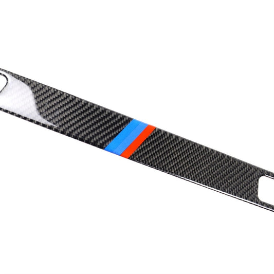 Three Color Carbon Fiber Car Left Driving Middle Control Decorative Sticker for BMW E90 / E92 / E93 2005-2012, Left Driving Middle Control(Three Color)