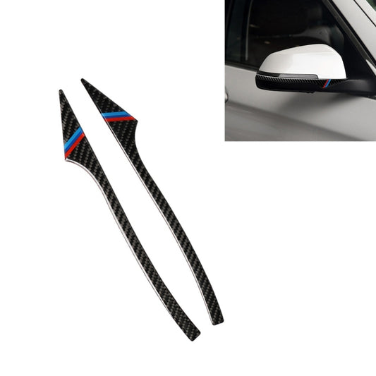 Three Color A Carbon Fiber Car Rearview Mirror Bumper Strip Decorative Sticker for BMW 5 Series E60 2008-2010 / F10 2011-2017 /  F07 2010-2015 /  F01 2010-2015, Rearview Mirror(Three ColorB), Rearview Mirror(Three ColorA), Rearview Mirror