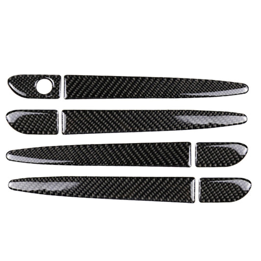 One Set Car Carbon Fiber Outside Door Handle without Smart Hole Decorative Sticker for Mazda CX-5 2017-2018, Right Drive, Outside Door Handle without Smart Hole, Right Drive