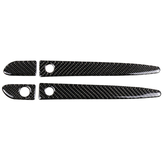 One Set Car Carbon Fiber Outside Door Handle with Smart Hole Decorative Sticker for Mazda CX-5 2017-2018, Right Drive, Outside Door Handle with Smart, Right Drive