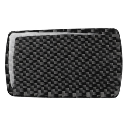 Carbon fiber pattern storage box handle sticker cover, rectangular, dark black