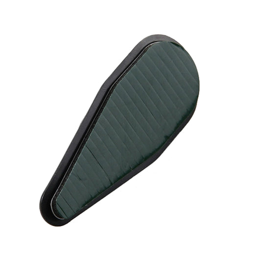 Dark green shark fin roof antenna cover with textured surface