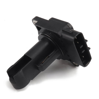 Black car mass air flow sensor meter with cylindrical probe and electrical connector