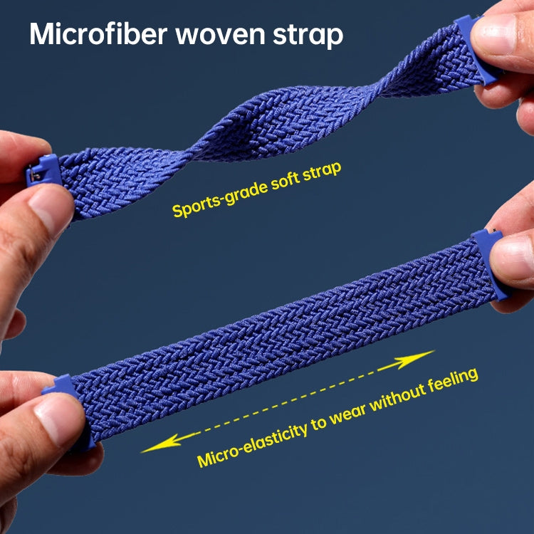 Universal Nylon Weave Replacement Strap Watchband, 20mm, 22mm