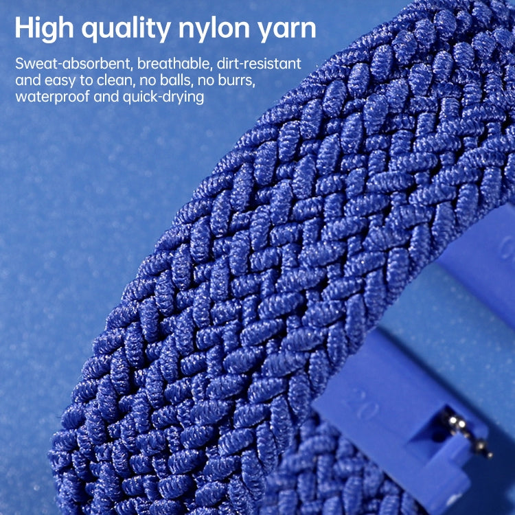 Universal Nylon Weave Replacement Strap Watchband, 20mm, 22mm