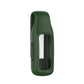 Dark green silicone clip case cover for Fitbit Inspire 2 with open display window
