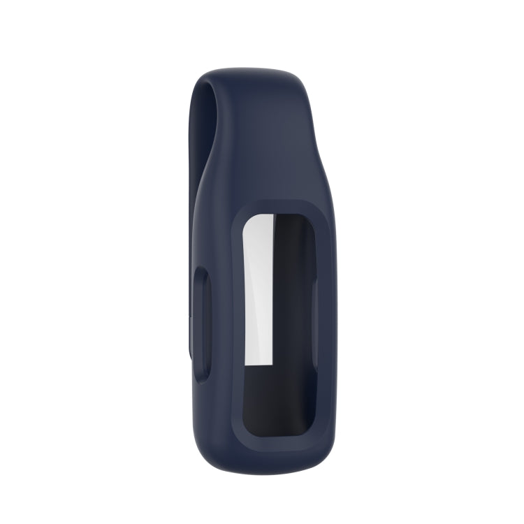 Silicone protective clip case cover for Fitbit Inspire 2, dark navy blue