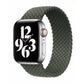 Woven nylon watch band for Apple Watch, dark green.