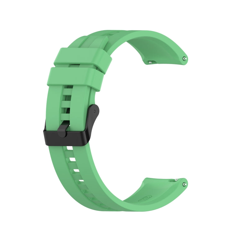 Mint green silicone watch strap with black buckle for Huawei Watch GT 2 42mm