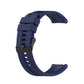 Midnight blue silicone watch strap with black buckle for a 42mm smartwatch