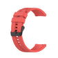 For Huawei Watch GT 2 46mm Silicone Replacement Wrist Strap Watchband, with Black Buckle, with Silver Buckle
