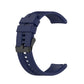 For Huawei Watch GT 2 46mm Silicone Replacement Wrist Strap Watchband, with Black Buckle, with Silver Buckle