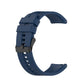 For Huawei Watch GT 2 46mm Silicone Replacement Wrist Strap Watchband, with Black Buckle, with Silver Buckle