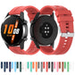 For Huawei Watch GT 2 46mm Silicone Replacement Wrist Strap Watchband, with Black Buckle, with Silver Buckle