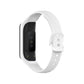White silicone watch strap with fitness tracker and sensor area for Galaxy Fit 2
