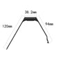 Black silicone wrist strap watchband size diagram, 120mm and 94mm shown