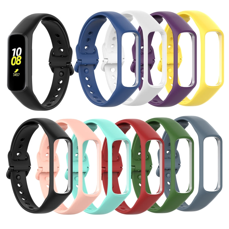 Multiple silicone wrist strap watchbands in assorted colors with watch window