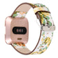 For Fitbit Versa 1 / 2 Flower Pattern Replacement Wrist Strap Watchband