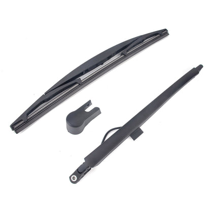 Windshield wiper arm assembly with blade, dark gray and black