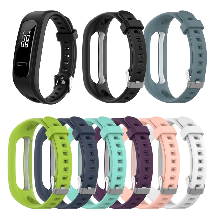 Assorted color silicone replacement wrist straps set with metal clasp and holes.