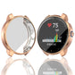 Rose gold TPU protective case for Garmin Vivoactive 3 Music, raised watch bezel